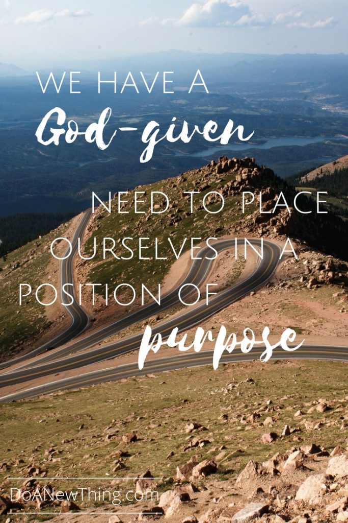 Whether we are trying to define our passion, articulate our calling, or zone in on our ministry or business niche, having a clear picture of our purpose is one of the keys to being effective.