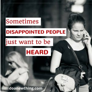 disappointed people
