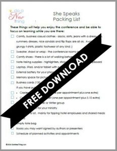 packing list promo