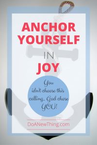 You didn't choose this calling. God chose YOU. Don't allow distractions and comparison to steal the joy of pursing your calling. 