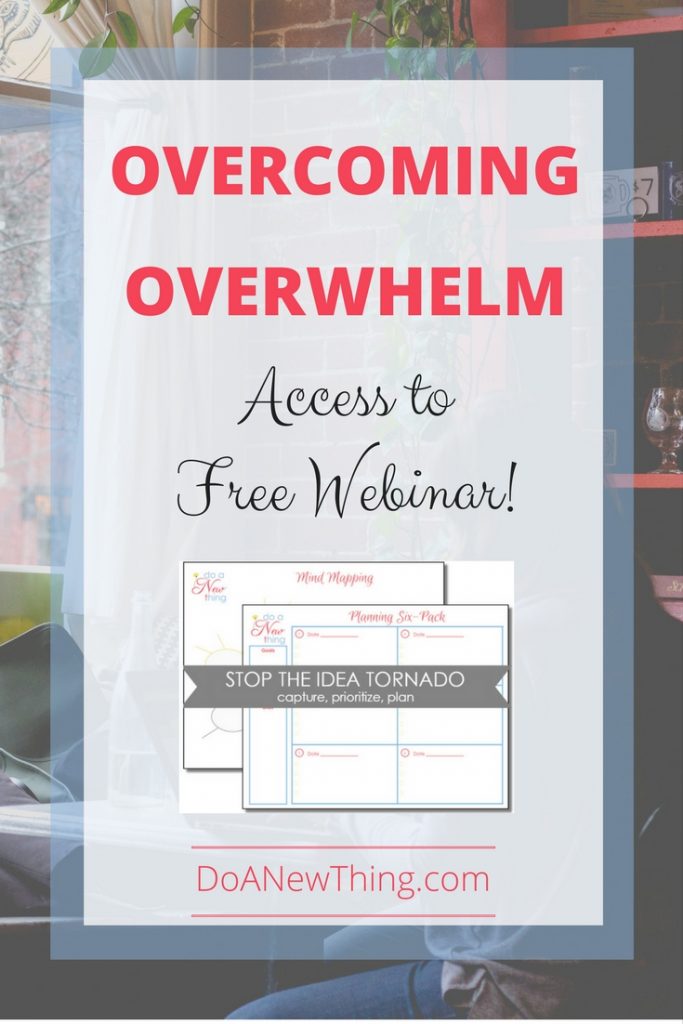 Whether we are overwhelmed by too much information or by too many things to do, the results are the same ... a weary heart, a tired body and a defeated soul. Create a roadmap to overcoming overwhelm