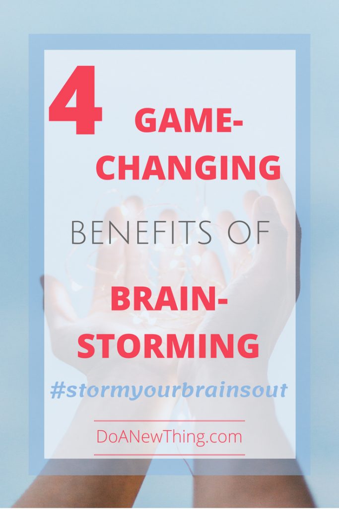 When a jumbled mess of ideas overwhelms or frustrates, brainstorming is a powerful tool to clean it up. #stormyourbrainsout