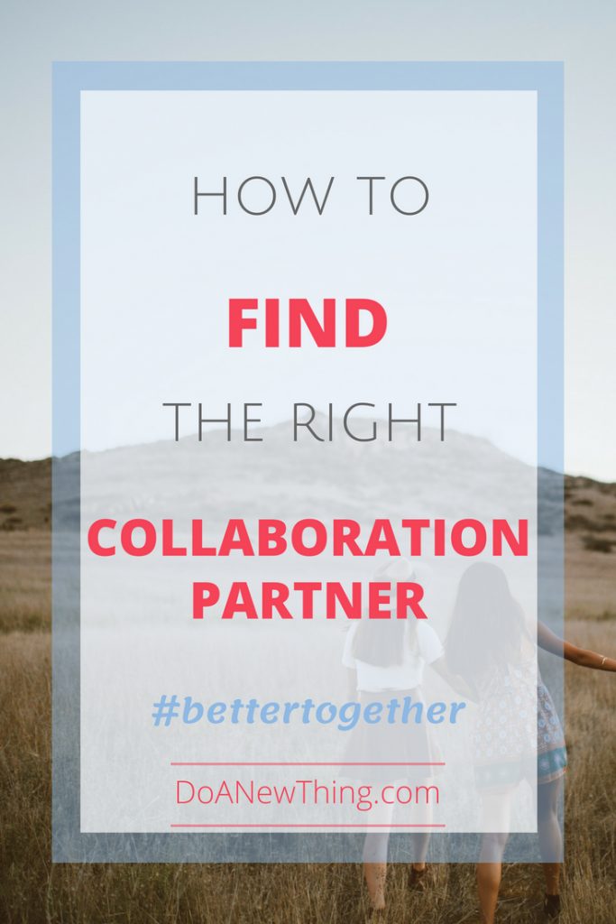 When it comes to collaboration, choosing the right partner is the most important part. 