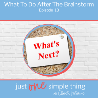 What To Do After the Brainstorm