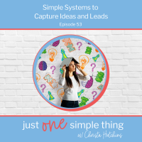 Simple Systems to Capture Ideas and Leads