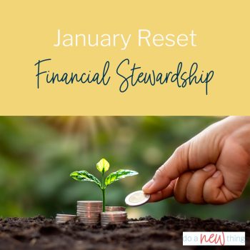 January Reset Financial Stewardship